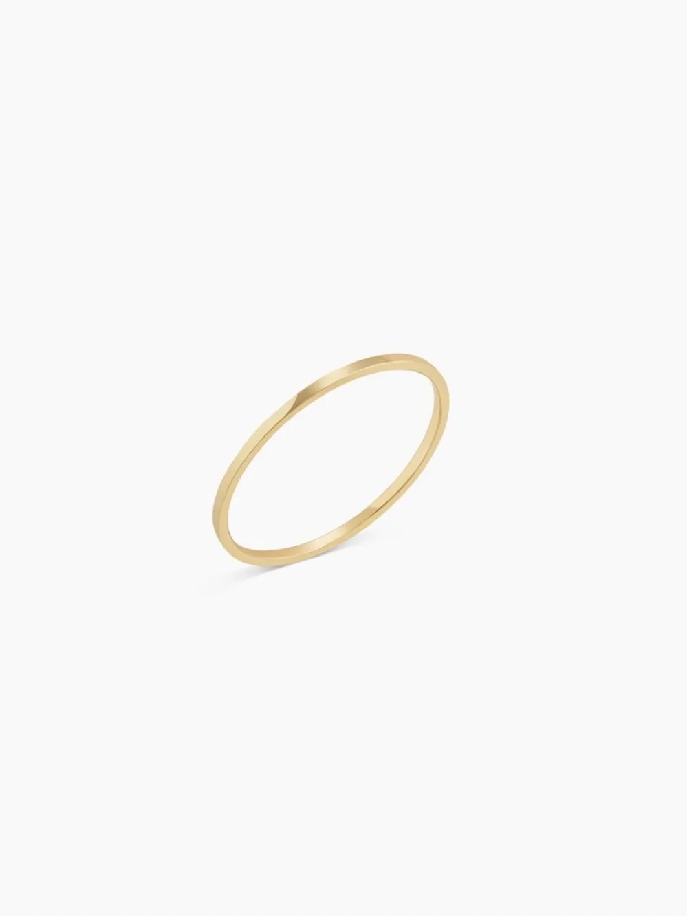 NWT Gorjana Slim 14K Gold Rose Stacking Ring - 7